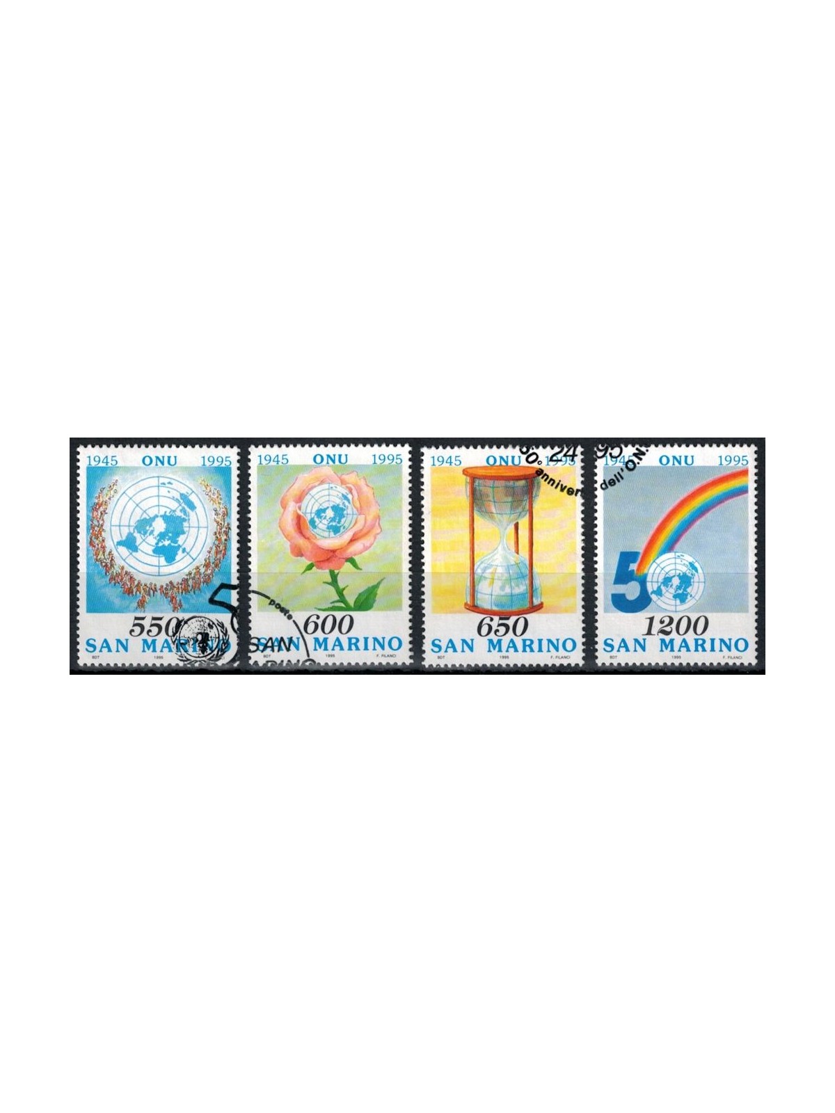 SAN MARINO 1995 Anniversary of the UN 4v us