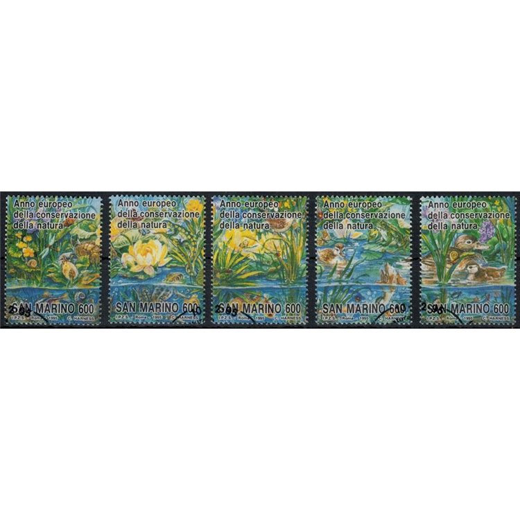 SAN MARINO 1995 Conservazione della natura 5v us