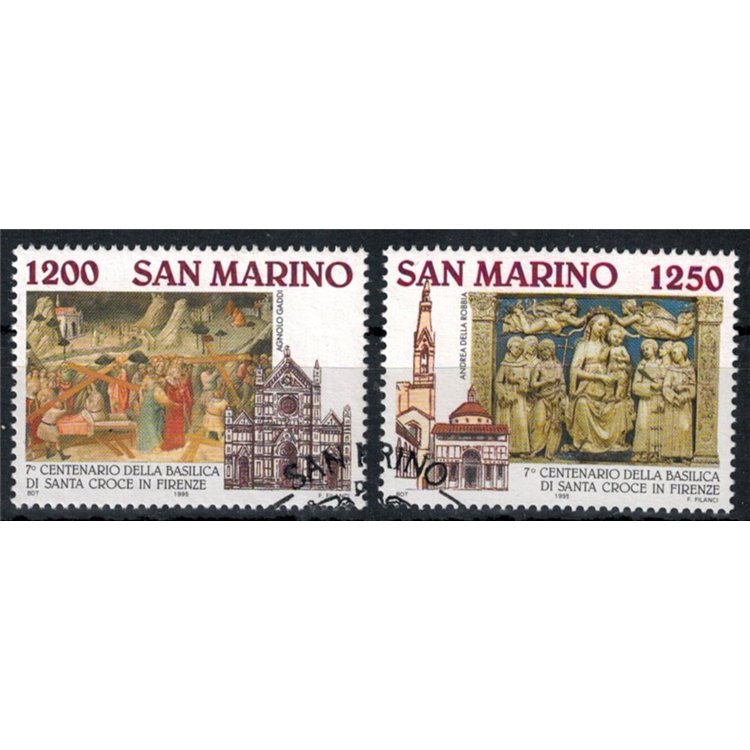 SAN MARINO 1995 Basilica of Santa Croce 2v us