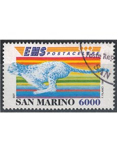 SAN MARINO 1995 Ems, US express postal service