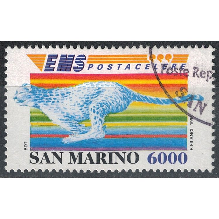 SAN MARINO 1995 Ems, US express postal service