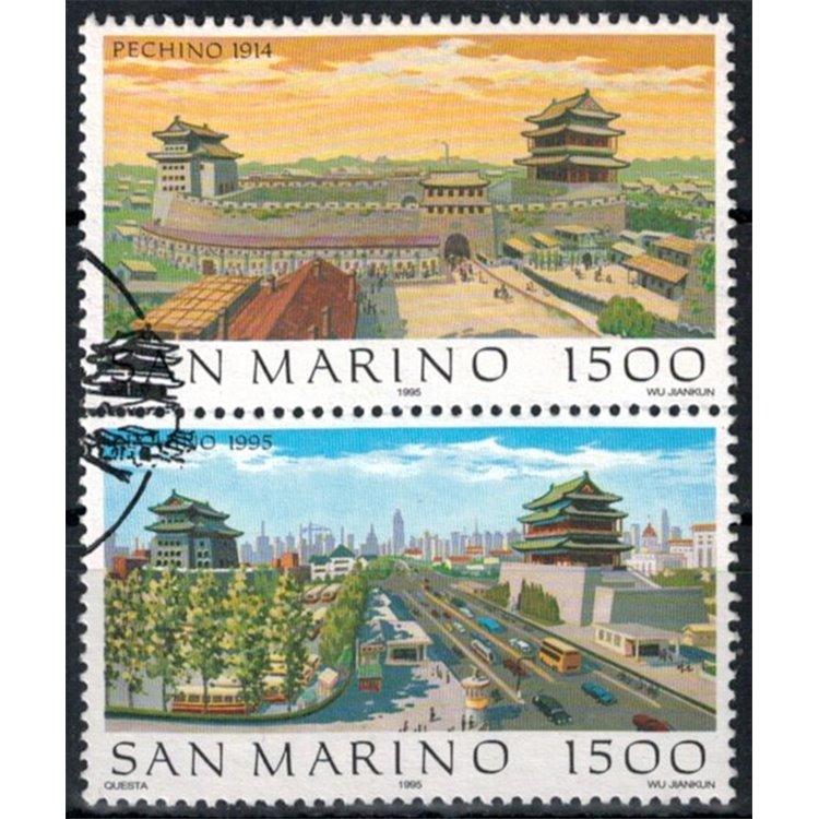 SAN MARINO 1995 Views of Beijing 2v us