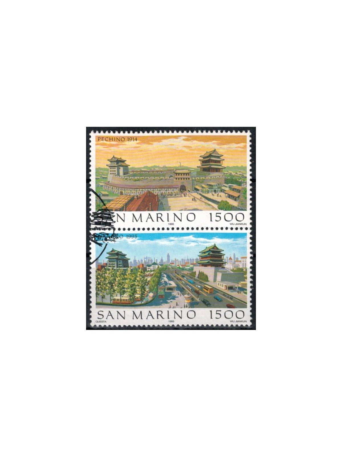 SAN MARINO 1995 Views of Beijing 2v us