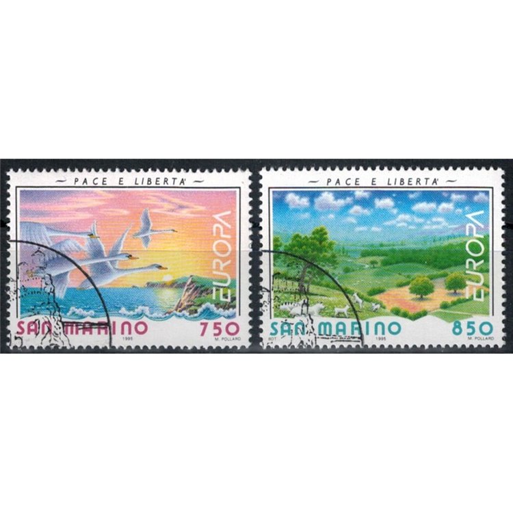SAN MARINO 1995 Europa 2v us