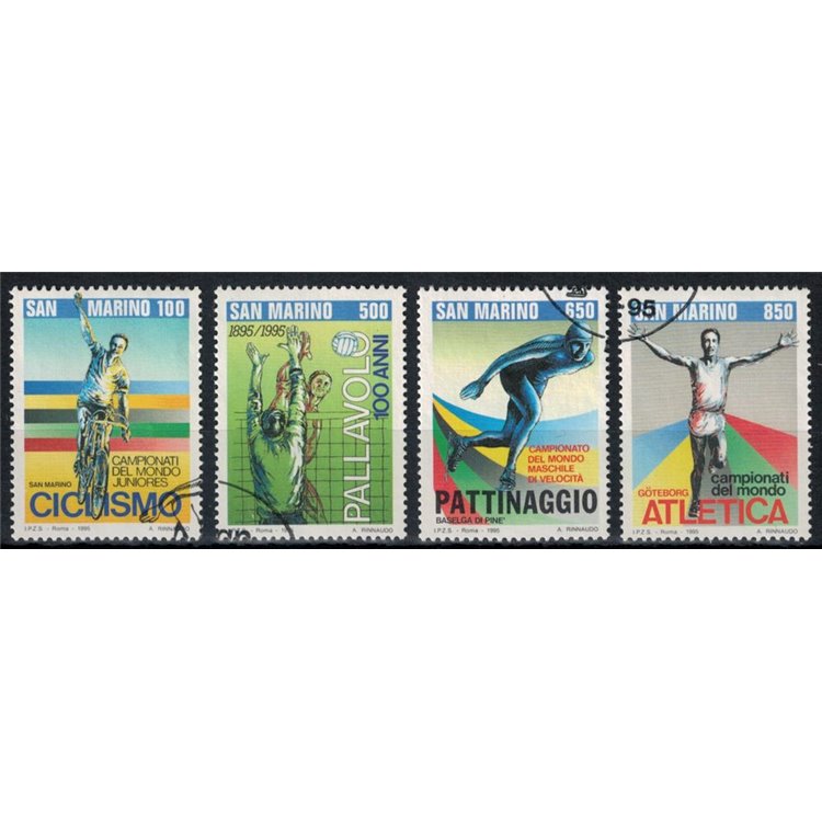 SAN MARINO 1995 Lo sport mondiale 4v us