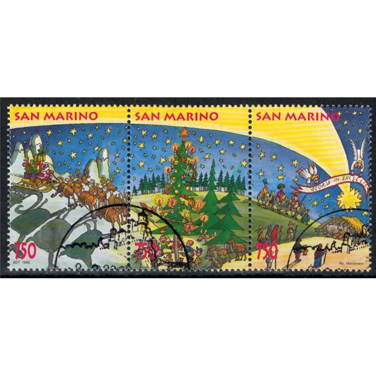 SAN MARINO 1995 Natale 3v us