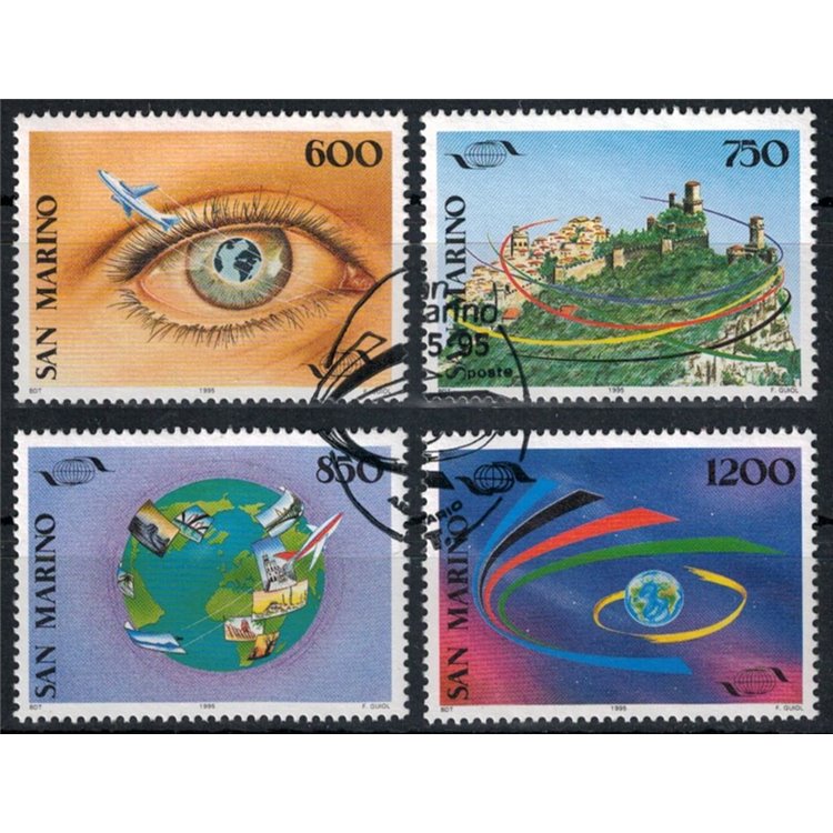 SAN MARINO 1995 World Tourism Organization 4v us
