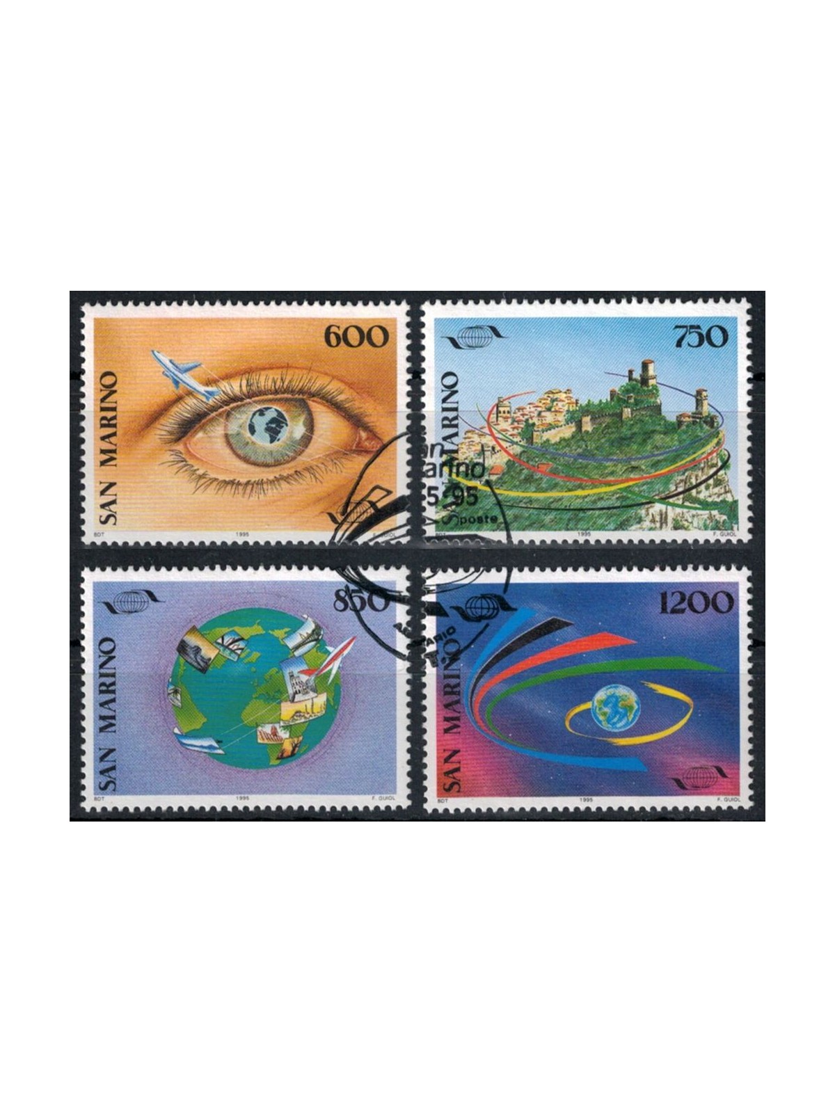 SAN MARINO 1995 World Tourism Organization 4v us