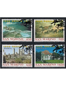 SAN MARINO 1996 Anniversario dell'Unesco 4v us