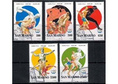 SAN MARINO 1996 Giochi olimpici moderni 5v us