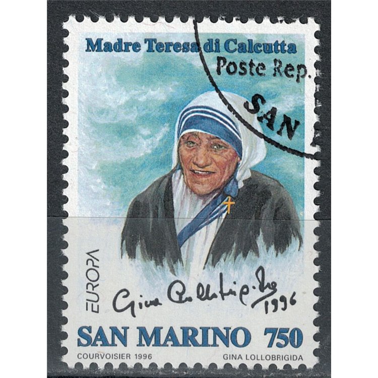SAN MARINO 1996 Europe, Mother Teresa us