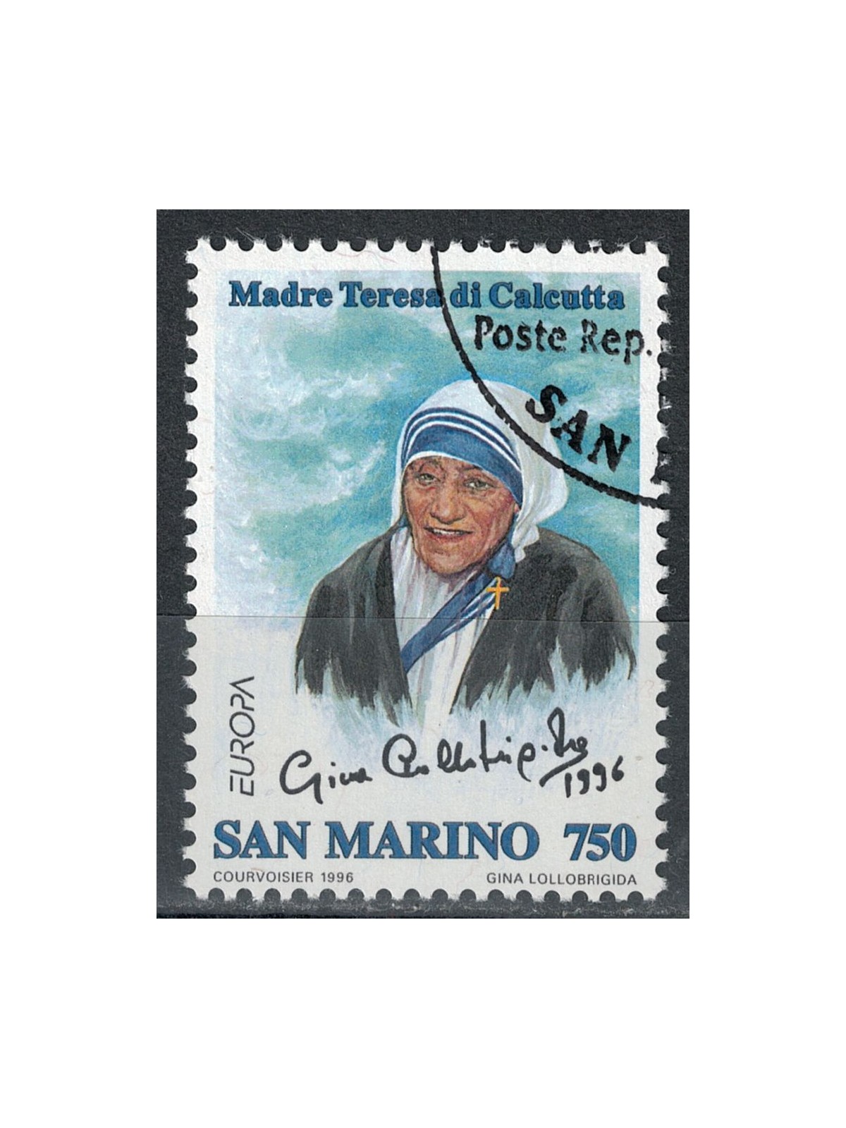 SAN MARINO 1996 Europe, Mother Teresa us