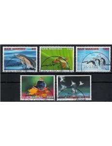 SAN MARINO 1996 Mondo natura 5v us