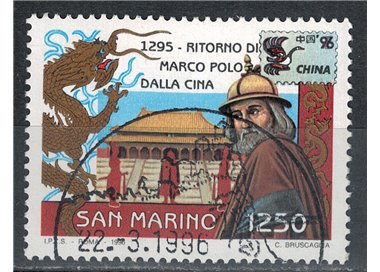 SAN MARINO 1996 Return of Marco Polo from China us