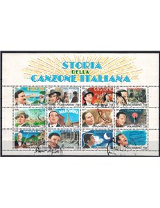 SAN MARINO 1996 History of Italian Song s/s us