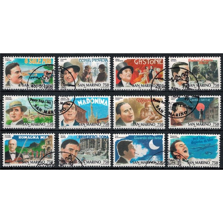 SAN MARINO 1996 History of Italian Song 12v us