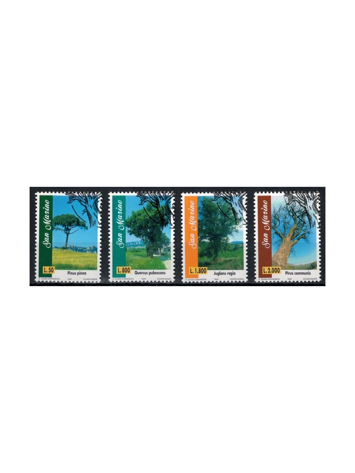 SAN MARINO 1997 Monumental trees 4v us