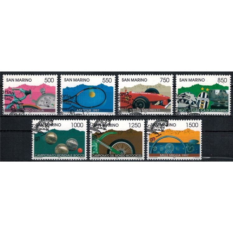 SAN MARINO 1997 Sporting Events 7v us