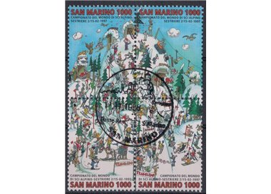 SAN MARINO 1997 Campionato del mondo di sci alpino 4v us