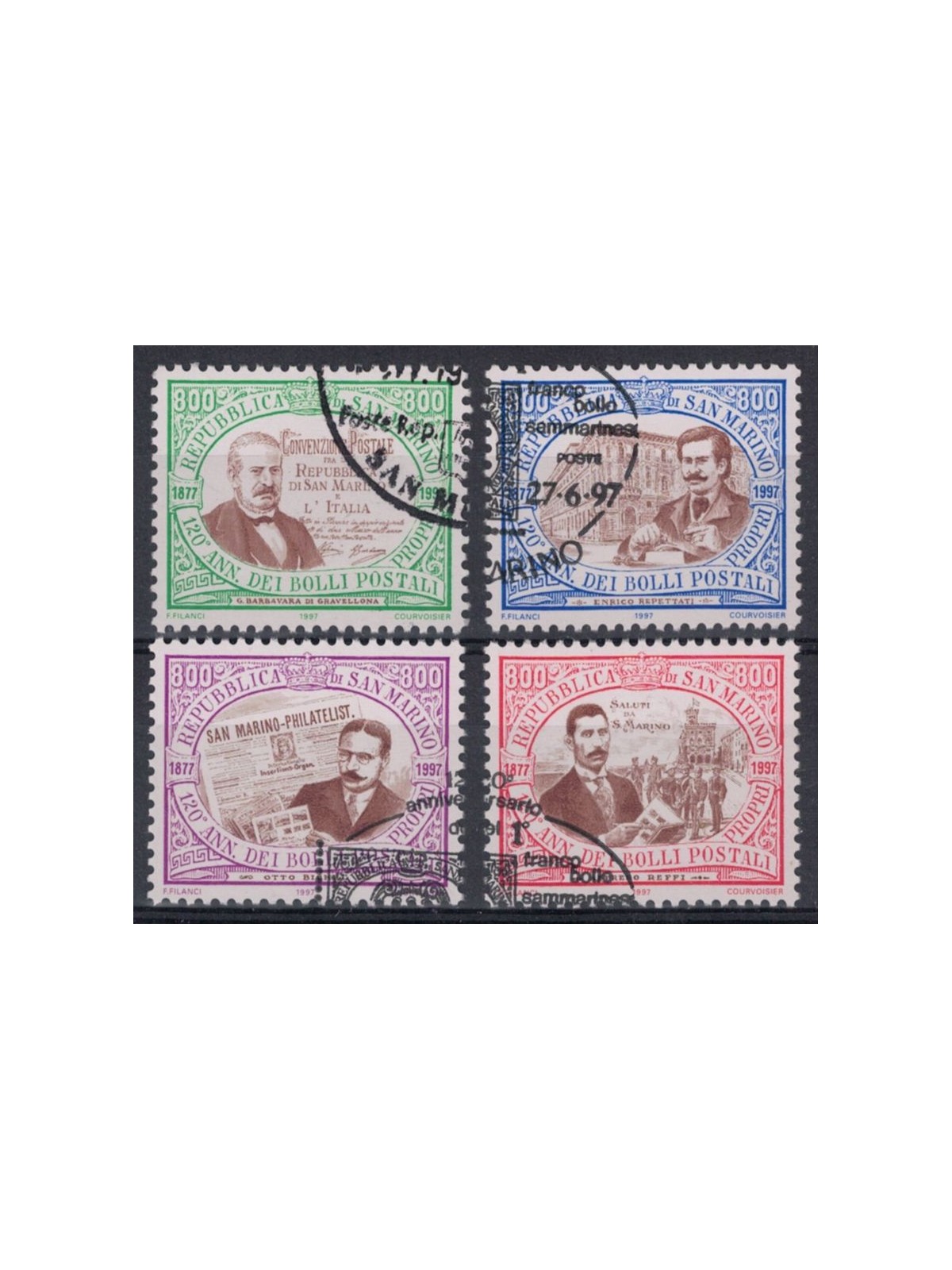 SAN MARINO 1997 First stamp of San Marino 4v us