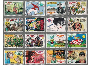 SAN MARINO 1997 Storia del fumetto italiano 16v us