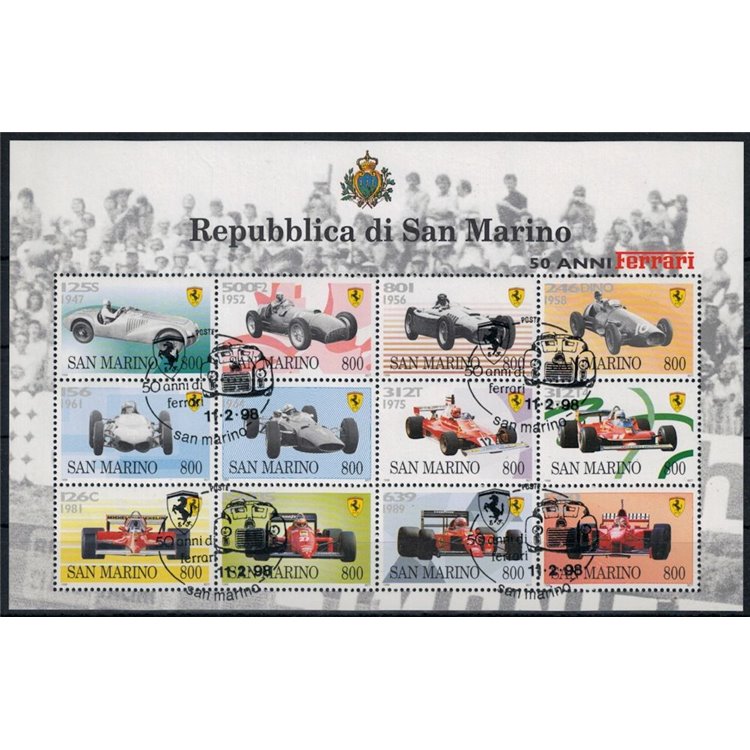 SAN MARINO 1998 50 anni di Ferrari BF us
