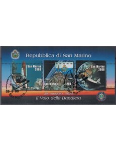 SAN MARINO 1998 La Bandiera nello spazio BF us