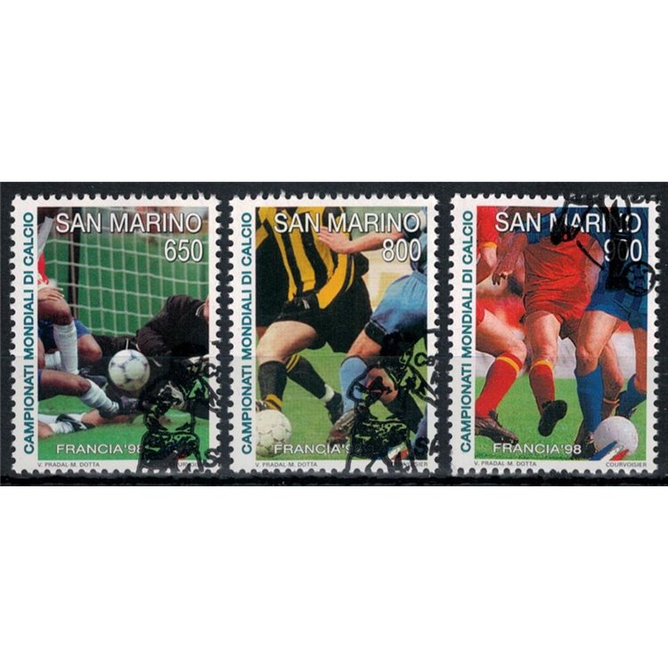 SAN MARINO 1998 Campionati mondiali di calcio 3v us