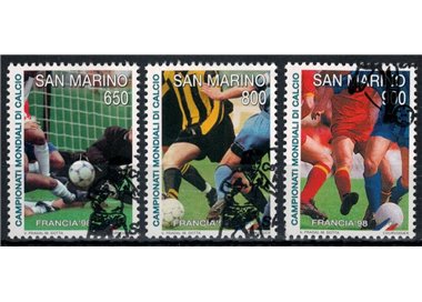 SAN MARINO 1998 Campionati mondiali di calcio 3v us