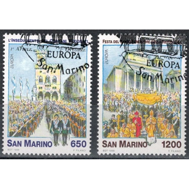 SAN MARINO 1998 Europa 2v us