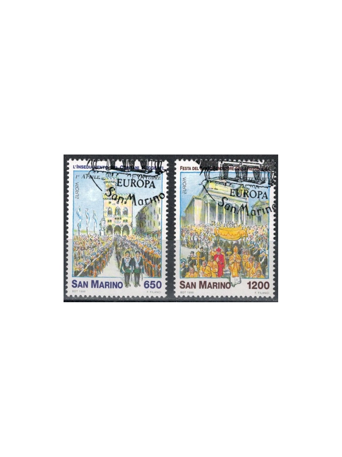 SAN MARINO 1998 Europa 2v us