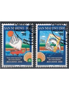 SAN MARINO 1998 Stamp Fair 2v us