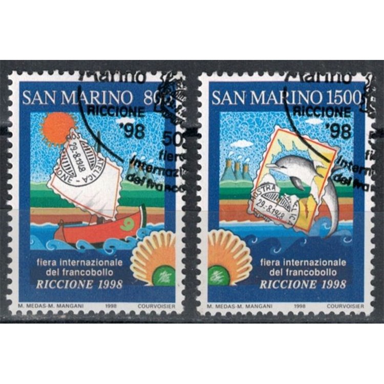 SAN MARINO 1998 Stamp Fair 2v us