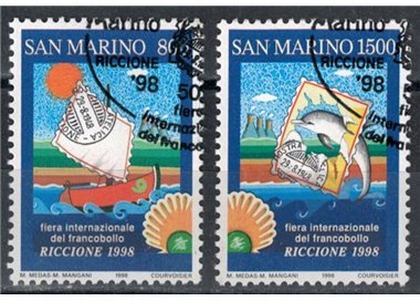 SAN MARINO 1998 Stamp Fair 2v us