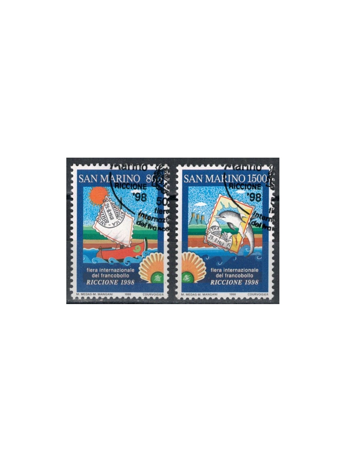 SAN MARINO 1998 Stamp Fair 2v us