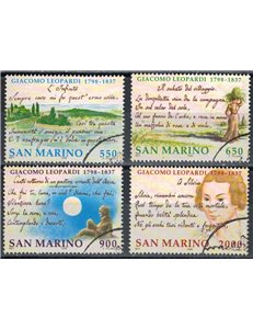 SAN MARINO 1998 Giacomo Leopardi 4v us
