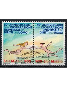 SAN MARINO 1998 Human Rights Day 2v us