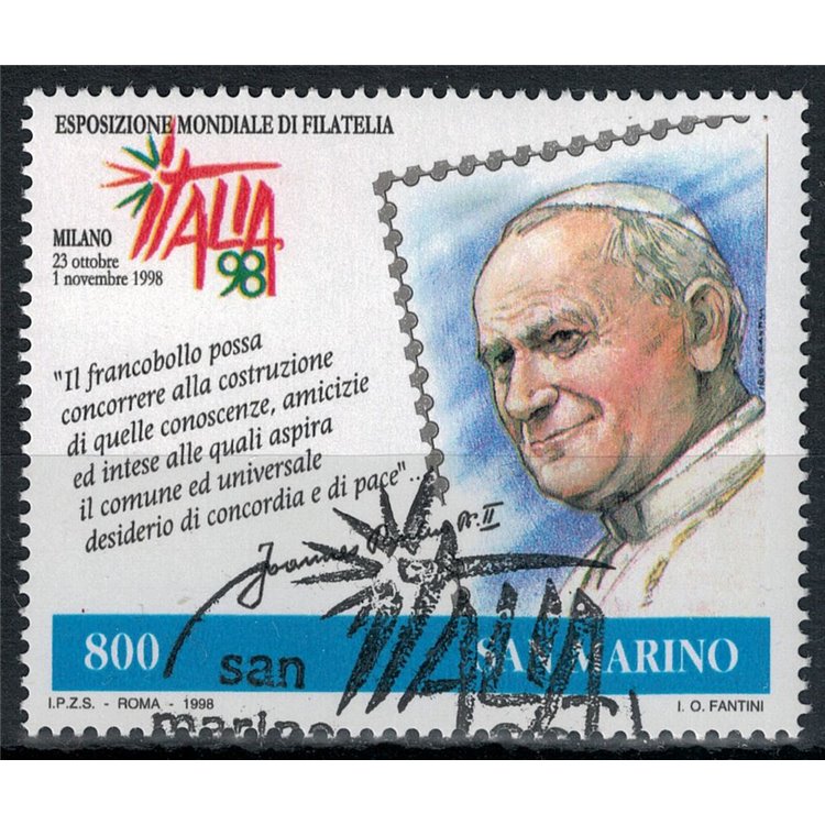 SAN MARINO 1998 US Stamp Day