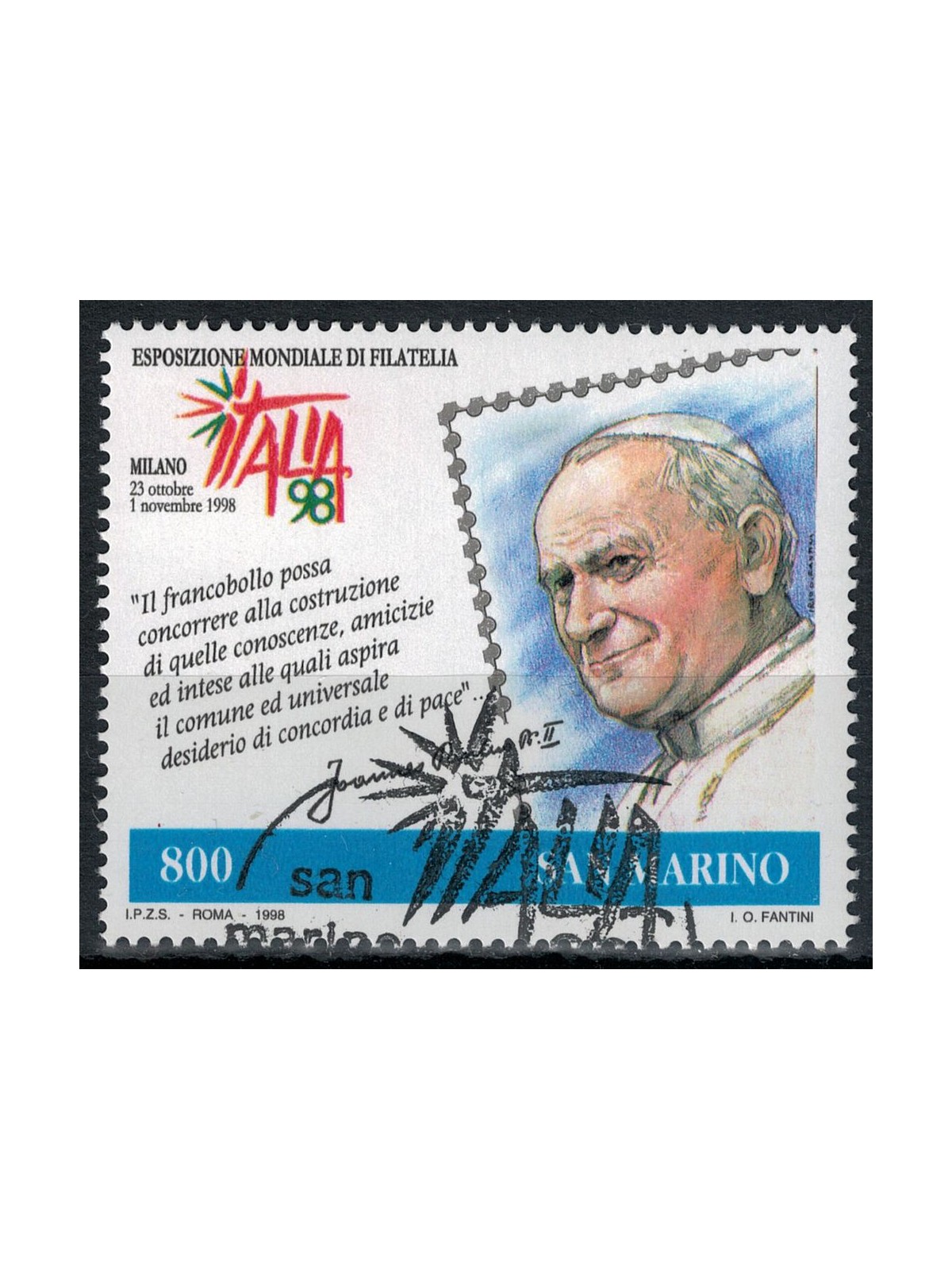 SAN MARINO 1998 US Stamp Day