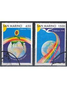 SAN MARINO 1998 World Day of the Sick 2v us