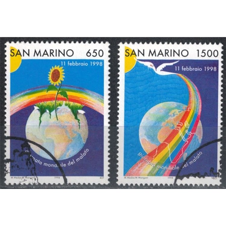 SAN MARINO 1998 World Day of the Sick 2v us