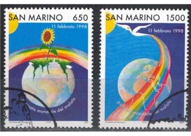 SAN MARINO 1998 World Day of the Sick 2v us