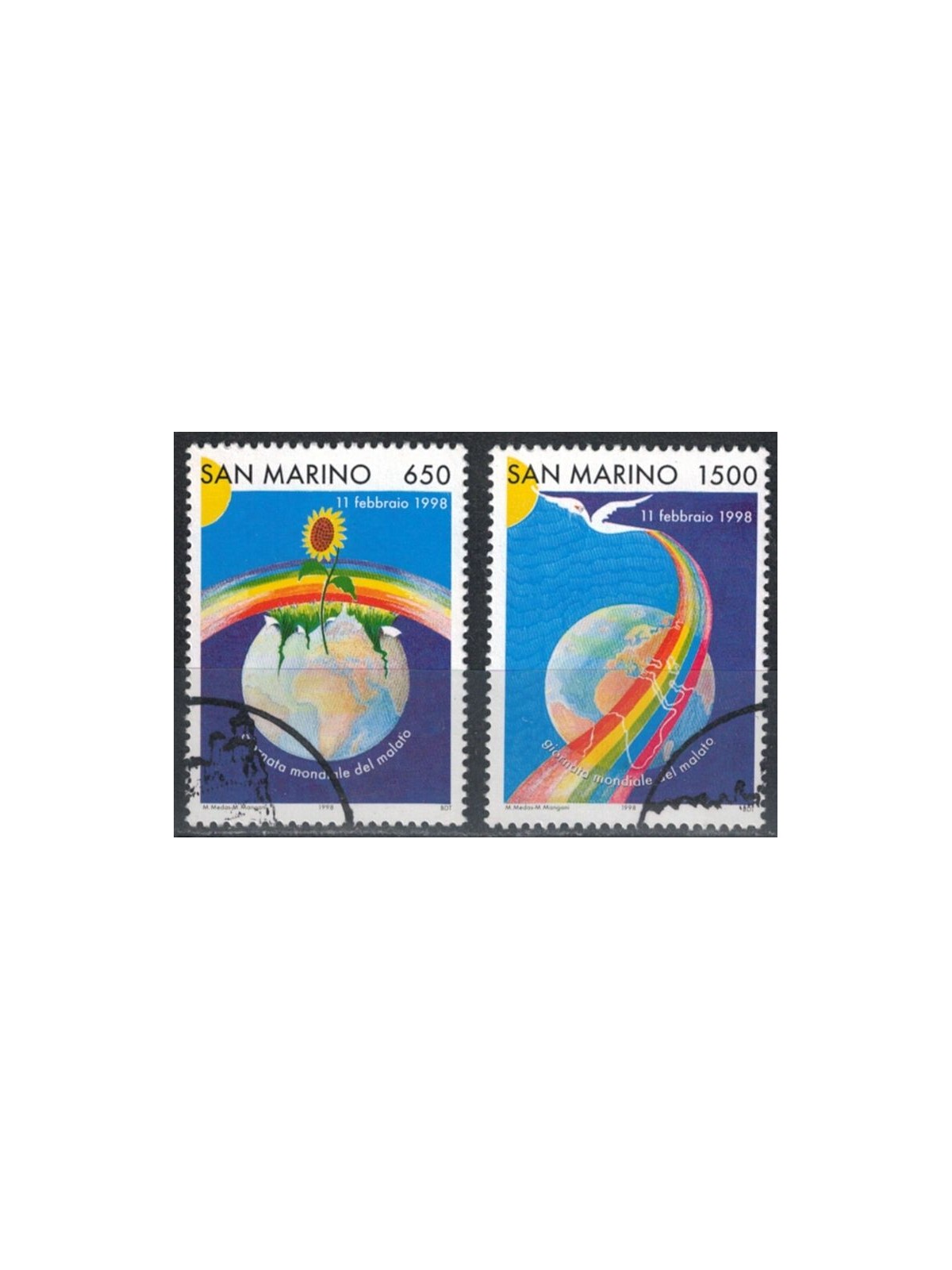 SAN MARINO 1998 Giornata mondiale del malato 2v us