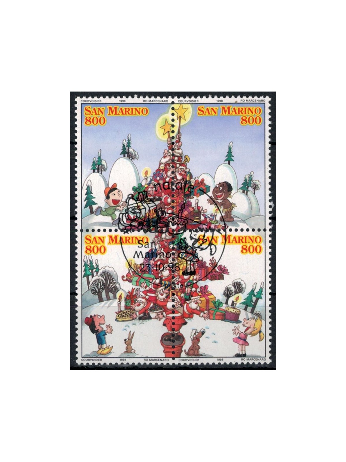 SAN MARINO 1998 Christmas 4v us
