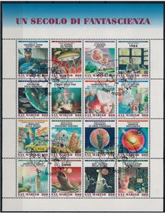SAN MARINO 1998 Un secolo di fantascienza BF us
