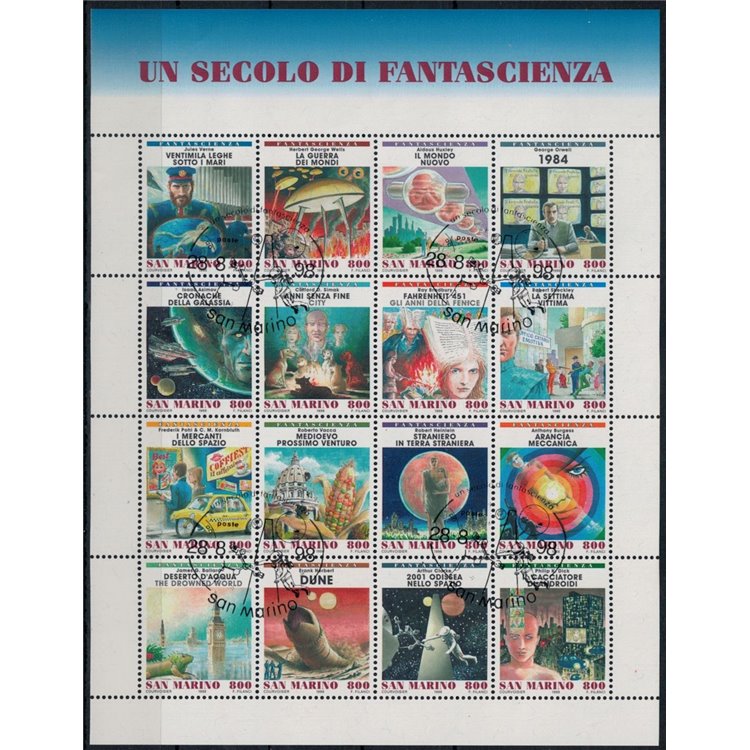 SAN MARINO 1998 Un secolo di fantascienza BF us