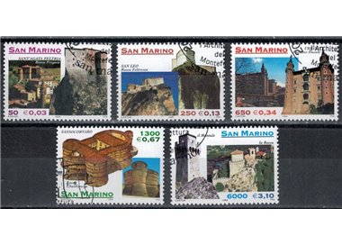 SAN MARINO 1999 Architecture of Montefeltro 5v us