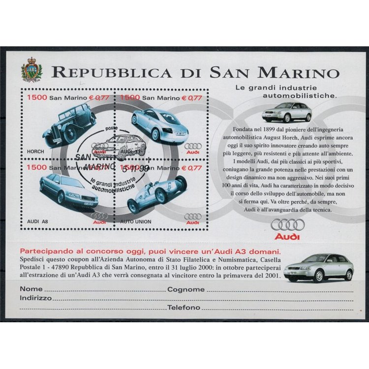 SAN MARINO 1999 Cars, Audi s/s us