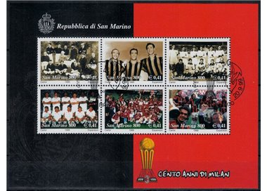 SAN MARINO 1999 One Hundred Years of Milan s/s us