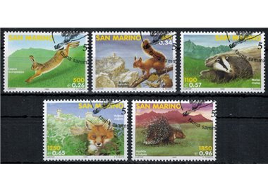 SAN MARINO 1999 Fauna of San Marino 5v us